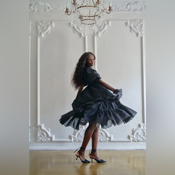 RARE & NWT Selkie Caviar Organdy French Puff Dress XXS - Picture 4 of 14